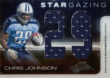 2008 Playoff Absolute Memorabilia - Star Gazing Materials Oversize Jersey Number #SG 2 Chris Johnson Front