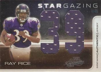 2008 Playoff Absolute Memorabilia - Star Gazing Materials Oversize Jersey Number #SG 19 Ray Rice Front