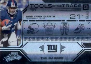 2008 Playoff Absolute Memorabilia - Tools of the Trade Black Spectrum #TOTT 24 Tiki Barber Front