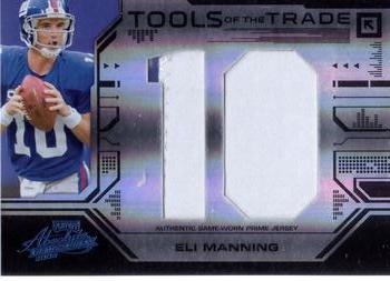 2008 Playoff Absolute Memorabilia - Tools of the Trade Material Oversize Jersey Number Black #TOTT 11 Eli Manning Front