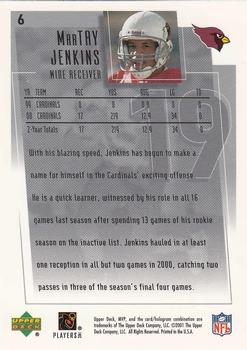 2001 Upper Deck MVP #6 MarTay Jenkins Back