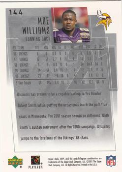 2001 Upper Deck MVP #144 Moe Williams Back