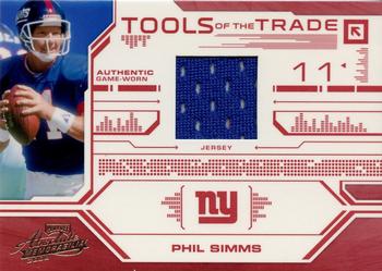 2008 Playoff Absolute Memorabilia - Tools of the Trade Material Red #TOTT 23 Phil Simms Front