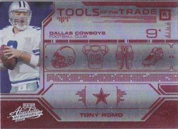 2008 Playoff Absolute Memorabilia - Tools of the Trade Red Spectrum #TOTT 9 Tony Romo Front
