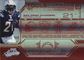 2008 Playoff Absolute Memorabilia - Tools of the Trade Red Spectrum #TOTT 14 LaDainian Tomlinson Front
