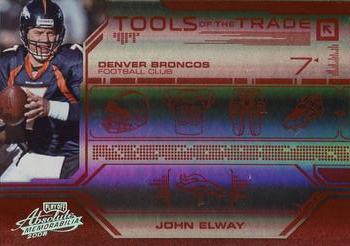 2008 Playoff Absolute Memorabilia - Tools of the Trade Red Spectrum #TOTT 19 John Elway Front