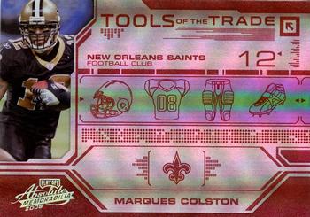 2008 Playoff Absolute Memorabilia - Tools of the Trade Red Spectrum #TOTT 38 Marques Colston Front