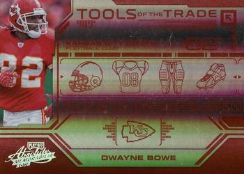 2008 Playoff Absolute Memorabilia - Tools of the Trade Red Spectrum #TOTT 50 Dwayne Bowe Front