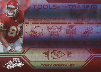 2008 Playoff Absolute Memorabilia - Tools of the Trade Red Spectrum #TOTT 55 Tony Gonzalez Front