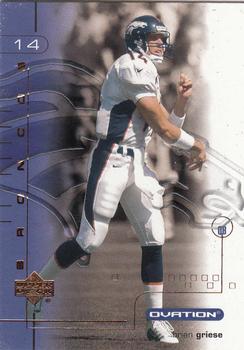 2001 Upper Deck Ovation #30 Brian Griese Front