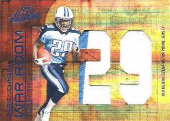 2008 Playoff Absolute Memorabilia - War Room Materials Oversize Jersey Number Prime #WR-4 Chris Johnson Front