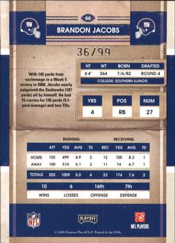 2008 Playoff Contenders - Playoff Ticket #66 Brandon Jacobs Back