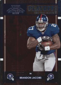 2008 Playoff Contenders - Playoff Ticket #66 Brandon Jacobs Front