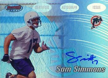 2002 Bowman's Best #162 Sam Simmons Front