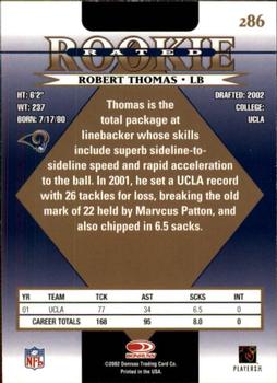 2002 Donruss #286 Robert Thomas Back