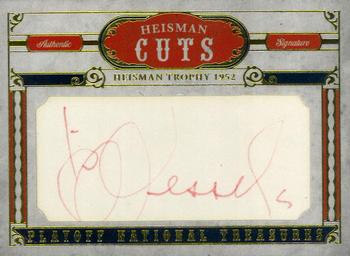 2008 Playoff National Treasures - Heisman Cuts #12 Billy Vessels Front