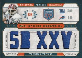 2008 Playoff National Treasures - Super Bowl Material Prime #22 Thurman Thomas Front