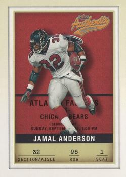 2002 Fleer Authentix #96 Jamal Anderson Front