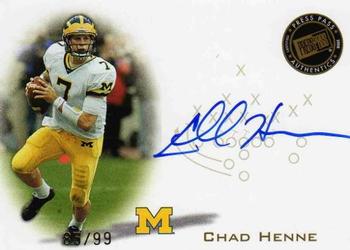2008 Press Pass - Autographs Gold #PPS-CH Chad Henne Front