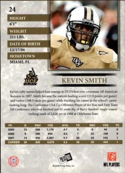 2008 Press Pass - Reflectors Gold #24 Kevin Smith Back