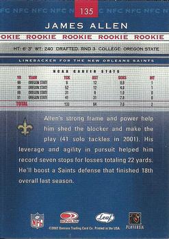 2002 Leaf Rookies & Stars #135 James Allen Back