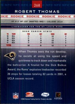 2002 Leaf Rookies & Stars #268 Robert Thomas Back