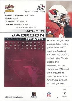 2002 Pacific #2 Arnold Jackson Back