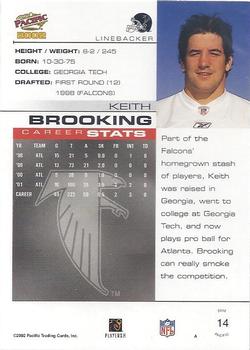 2002 Pacific #14 Keith Brooking Back