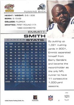 2002 Pacific #121 Emmitt Smith Back
