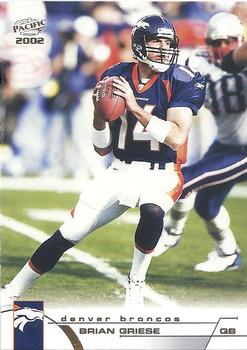 2002 Pacific #133 Brian Griese Front