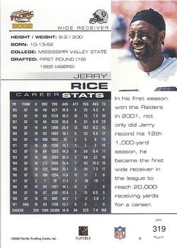 2002 Pacific #319 Jerry Rice Back