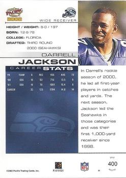 2002 Pacific #400 Darrell Jackson Back