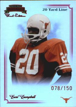 2008 Press Pass Legends Bowl Edition - 20 Yard Line Red #3 Earl Campbell Front