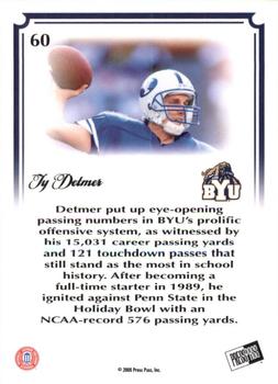 2008 Press Pass Legends Bowl Edition - 20 Yard Line Red #60 Ty Detmer Back