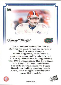 2008 Press Pass Legends Bowl Edition - 20 Yard Line Red #66 Danny Wuerffel Back