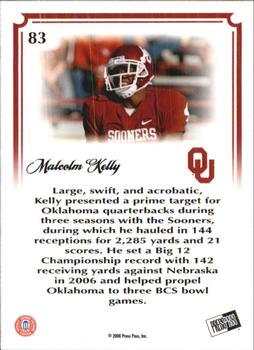 2008 Press Pass Legends Bowl Edition - 20 Yard Line Red #83 Malcolm Kelly Back