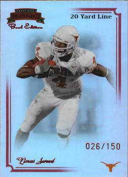 2008 Press Pass Legends Bowl Edition - 20 Yard Line Red #86 Limas Sweed Front