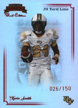 2008 Press Pass Legends Bowl Edition - 20 Yard Line Red #99 Kevin Smith Front