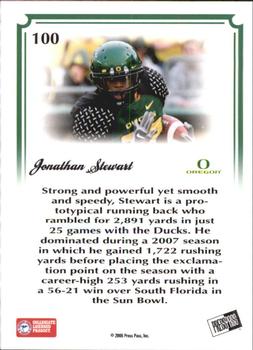 2008 Press Pass Legends Bowl Edition - 20 Yard Line Red #100 Jonathan Stewart Back