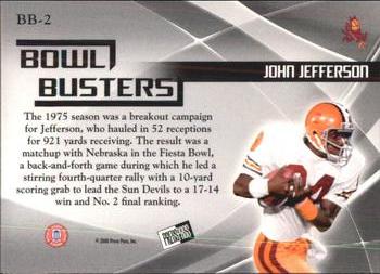 2008 Press Pass Legends Bowl Edition - Bowl Busters #BB-2 John Jefferson Back