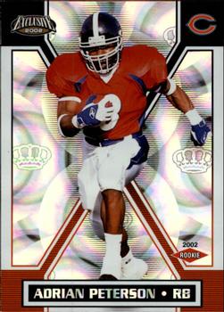 2002 Pacific Exclusive #30 Adrian Peterson Front