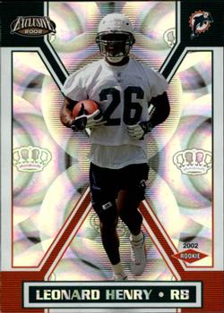 2002 Pacific Exclusive #89 Leonard Henry Front