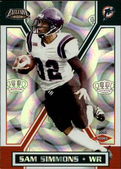 2002 Pacific Exclusive #91 Sam Simmons Front