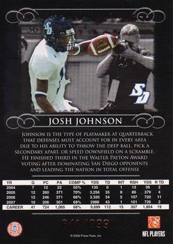 2008 Press Pass Legends - Bronze #36 Josh Johnson Back