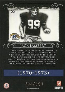2008 Press Pass Legends - Bronze #65a Jack Lambert Back