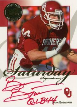 2008 Press Pass Legends - Saturday Signatures Red Ink #SS-BB2 Brian Bosworth Front