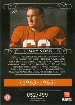 2008 Press Pass Legends - Silver Holofoil #87 Tommy Nobis Back