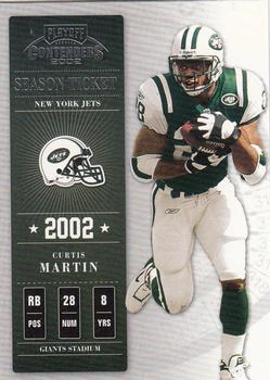 2002 Playoff Contenders #10 Curtis Martin Front