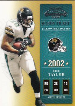 2002 Playoff Contenders #28 Fred Taylor Front