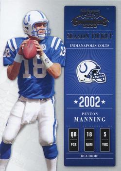 2002 Playoff Contenders #30 Peyton Manning Front